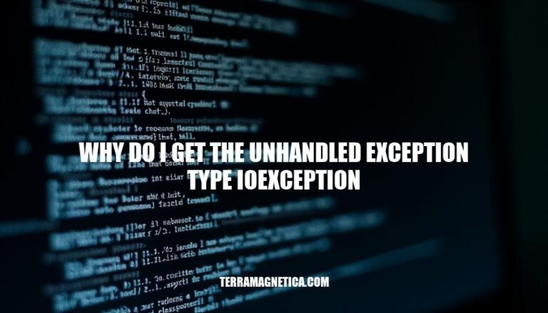 IOException: Causes, Prevention, and Handling for Robust Applications