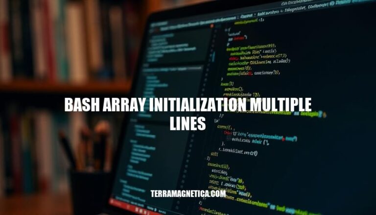 Mastering Bash Array Initialization: Multiple Lines Made Easy