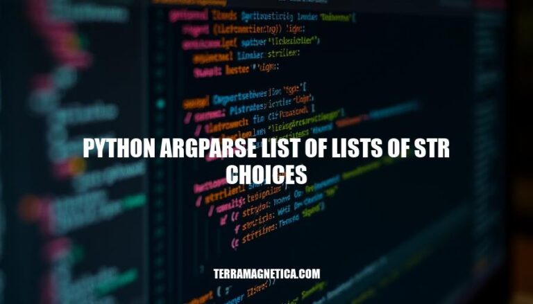 Mastering Python Argparse: Handling List of Lists of String Choices