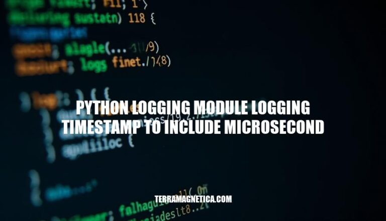 Mastering Python Logging: Timestamp Precision with Microseconds