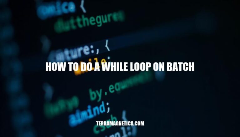 Mastering While Loops in Batch Scripting: A Step-by-Step Guide on How to Do a While Loop on Batch