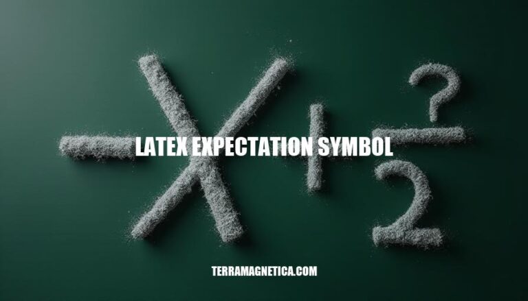 Mastering the LaTeX Expectation Symbol