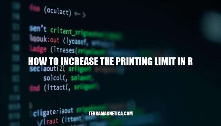 Maximizing Print Output: How to Increase the Printing Limit in R