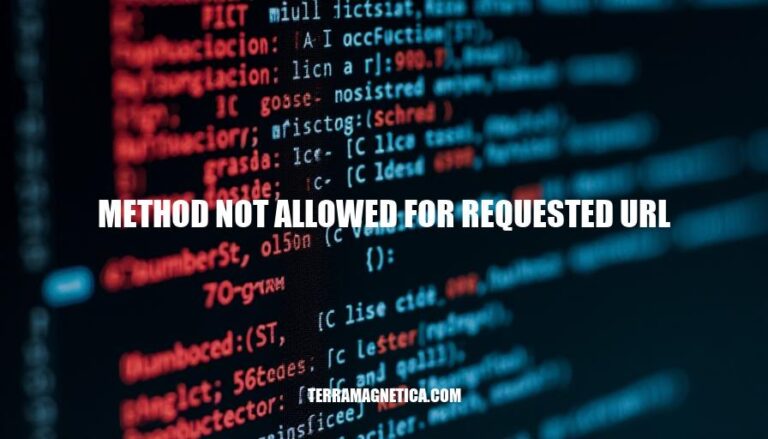 Method Not Allowed: A Guide to Resolving HTTP Errors