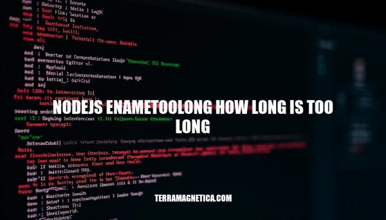 Node.js ENAMETOOLONG: Understanding Path Length Limitations