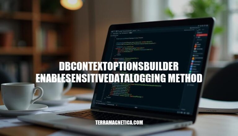 Optimizing Entity Framework Core with DbContextOptionsBuilder EnableSensitiveDataLogging Method