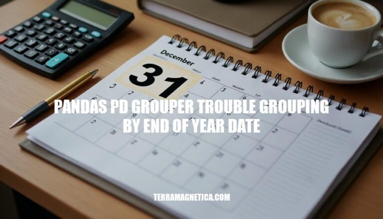 Pandas Pd Grouper Trouble: Grouping by End of Year Date Made Easy