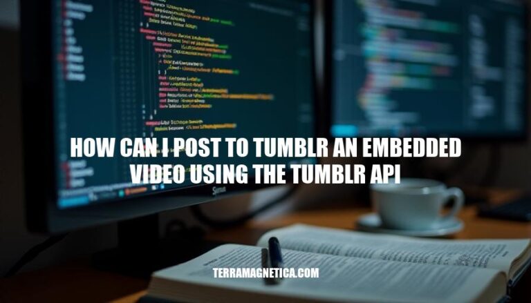 Posting Embedded Videos to Tumblr via API: A Step-by-Step Guide on How Can I Post to Tumblr an Embedded Video Using the Tumblr API