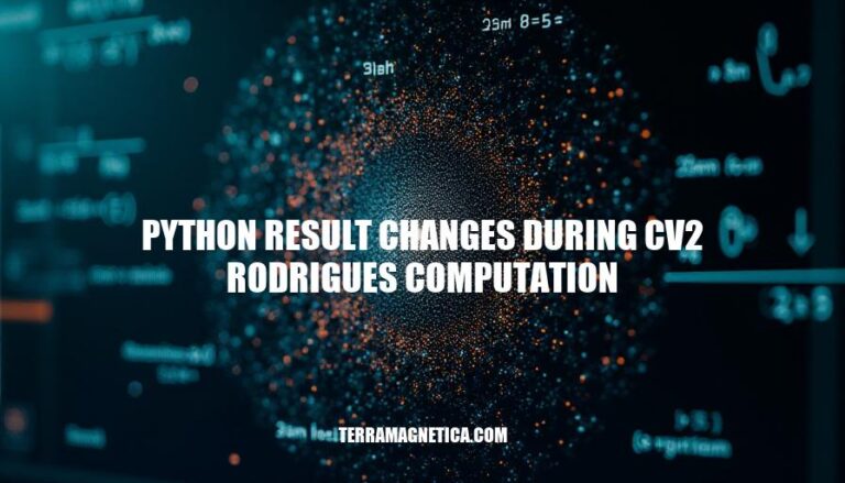 Python Result Changes During CV2 Rodrigues Computation: Causes, Analysis & Mitigation Strategies