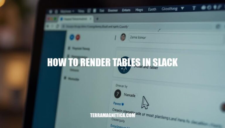 Rendering Tables in Slack: A Step-by-Step Guide on How to Create Tables in Slack