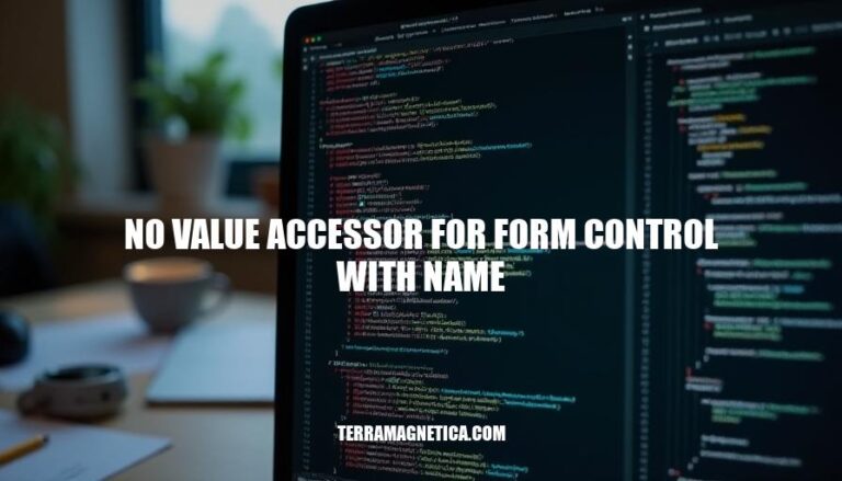 Resolving Angular Form Control Errors: No Value Accessor for Form Control with Name