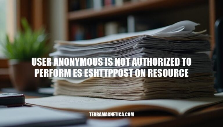 Resolving Anonymous User Authorization Errors: ES HTTP POST Access Denied