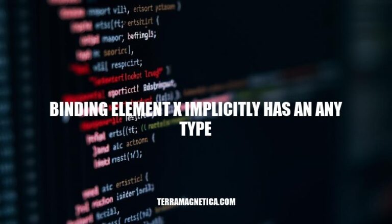 Resolving 'Binding Element X Implicitly Has an Any Type' Error in TypeScript