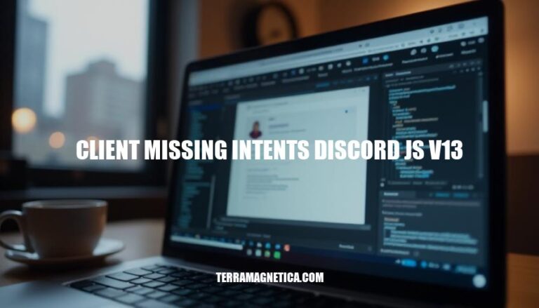 Resolving Client Missing Intents Issues in Discord.js V13: A Step-by-Step Guide