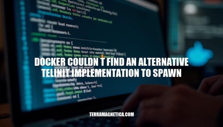 Resolving Docker Couldn't Find Alternative Telinit Implementation Error