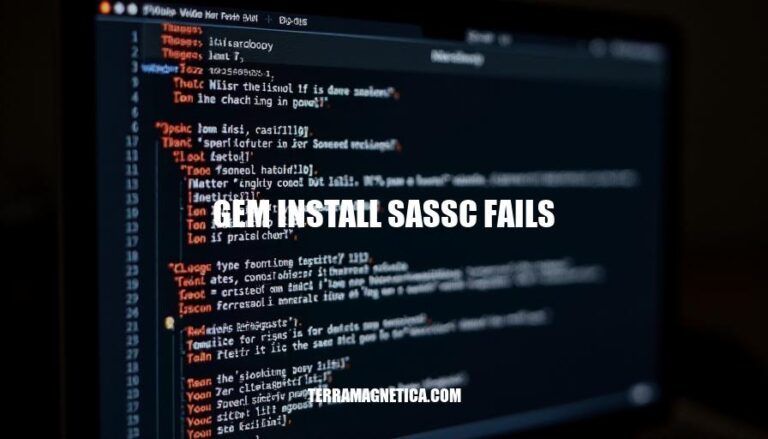 Resolving 'Gem Install Sassc Fails' Issues: A Developer's Guide