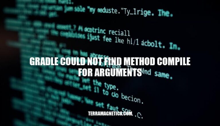 Resolving Gradle Could Not Find Method Compile For Arguments Error