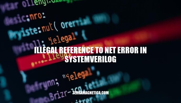 Resolving Illegal Reference to Net Error in SystemVerilog: Causes, Diagnosis, and Prevention