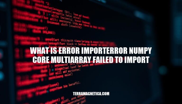 Resolving ImportError: NumPy Core Multiarray Failed to Import Error in Python