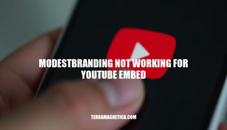 Resolving Modest Branding Issues with YouTube Embeds: A Troubleshooting Guide