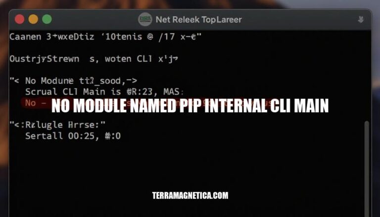 Resolving 'No Module Named Pip Internal CLI Main' Error: A Step-by-Step Guide