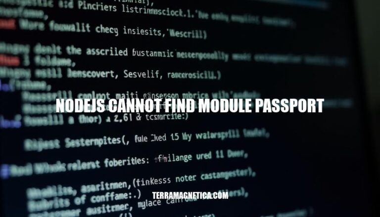 Resolving Node.js Cannot Find Module Passport: A Developer's Guide