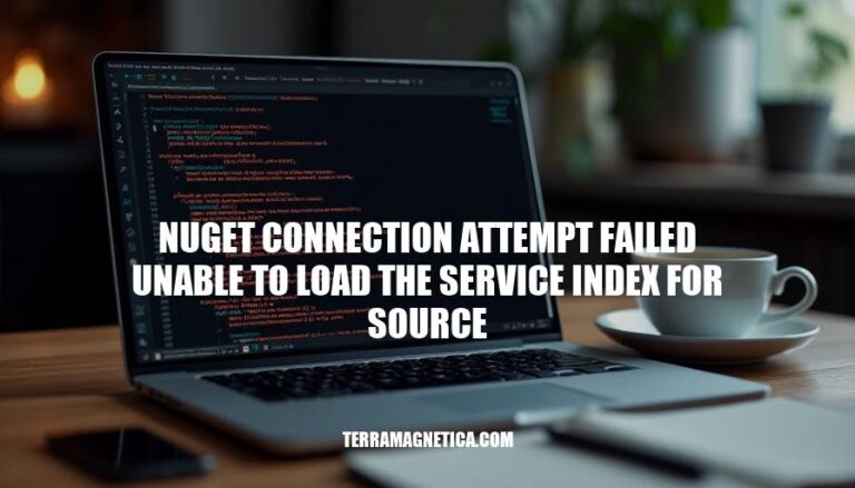 Resolving NuGet Connection Attempt Failed: Unable to Load Service Index for Source