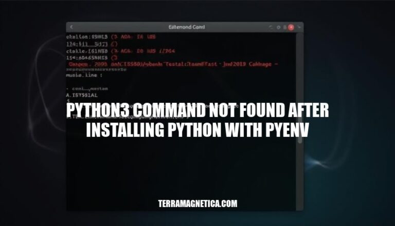 Resolving 'Python3 Command Not Found After Installing Python with Pyenv: A Step-by-Step Guide