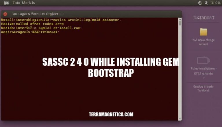 Resolving SassC 2.4.0 Issues During Bootstrap Gem Installation