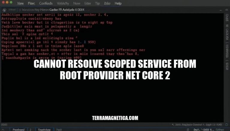 Resolving Scoped Service Issues in .NET Core 2: Cannot Resolve Scoped Service from Root Provider