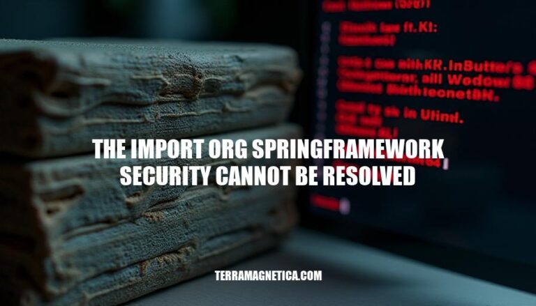 Resolving 'The Import org.springframework.security Cannot Be Resolved' Error in Spring Projects