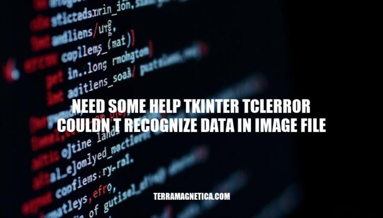 Resolving Tkinter TclError: Can't Recognize Data in Image File