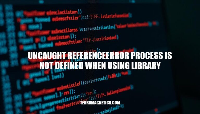 Resolving Uncaught ReferenceError: Process is Not Defined When Using a Library