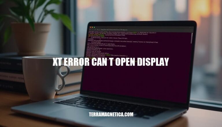 Resolving X11 'xt error: Can't Open Display' Issues