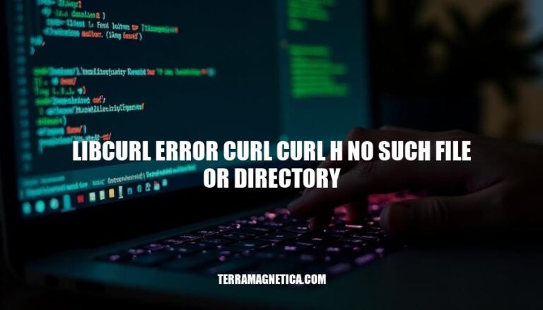 Resolving libcurl Error: No Such File or Directory