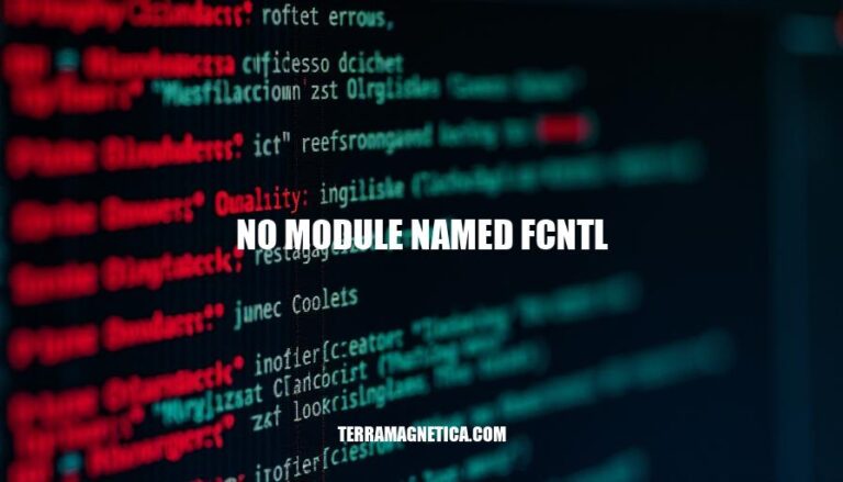 Resolving the 'No Module Named Fcntl' Error in Python