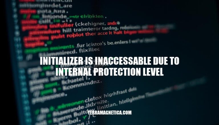 Solving the 'Initializer Is Inaccessible Due to Internal Protection Level' Error