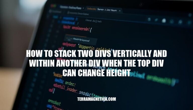 Stacking Two Divs Vertically: A Guide to Dynamic Height Changes