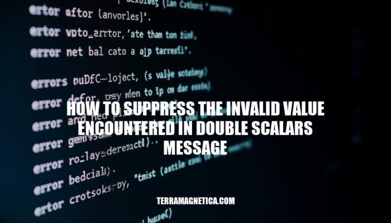 Suppressing Invalid Double Scalars Messages: A Step-by-Step Guide