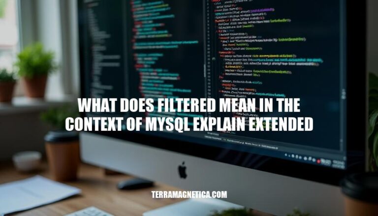 Understanding Filtered in MySQL EXPLAIN EXTENDED: Optimizing Query Performance