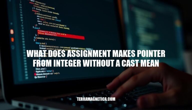 Understanding the 'Assignment Makes Pointer from Integer Without Cast' Warning in C Programming