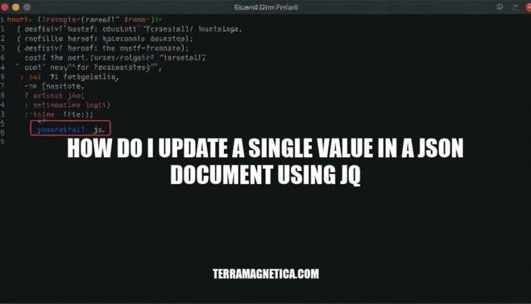 Updating Single Values in JSON Documents with jq: A Step-by-Step Guide