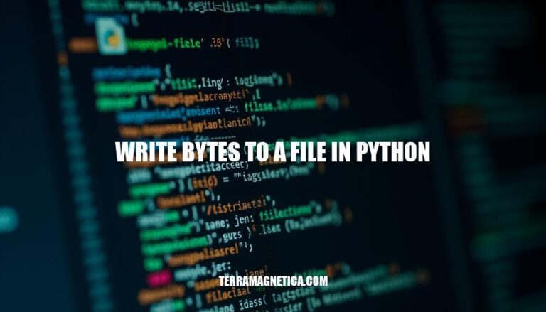 Writing Bytes to a File in Python: A Comprehensive Guide