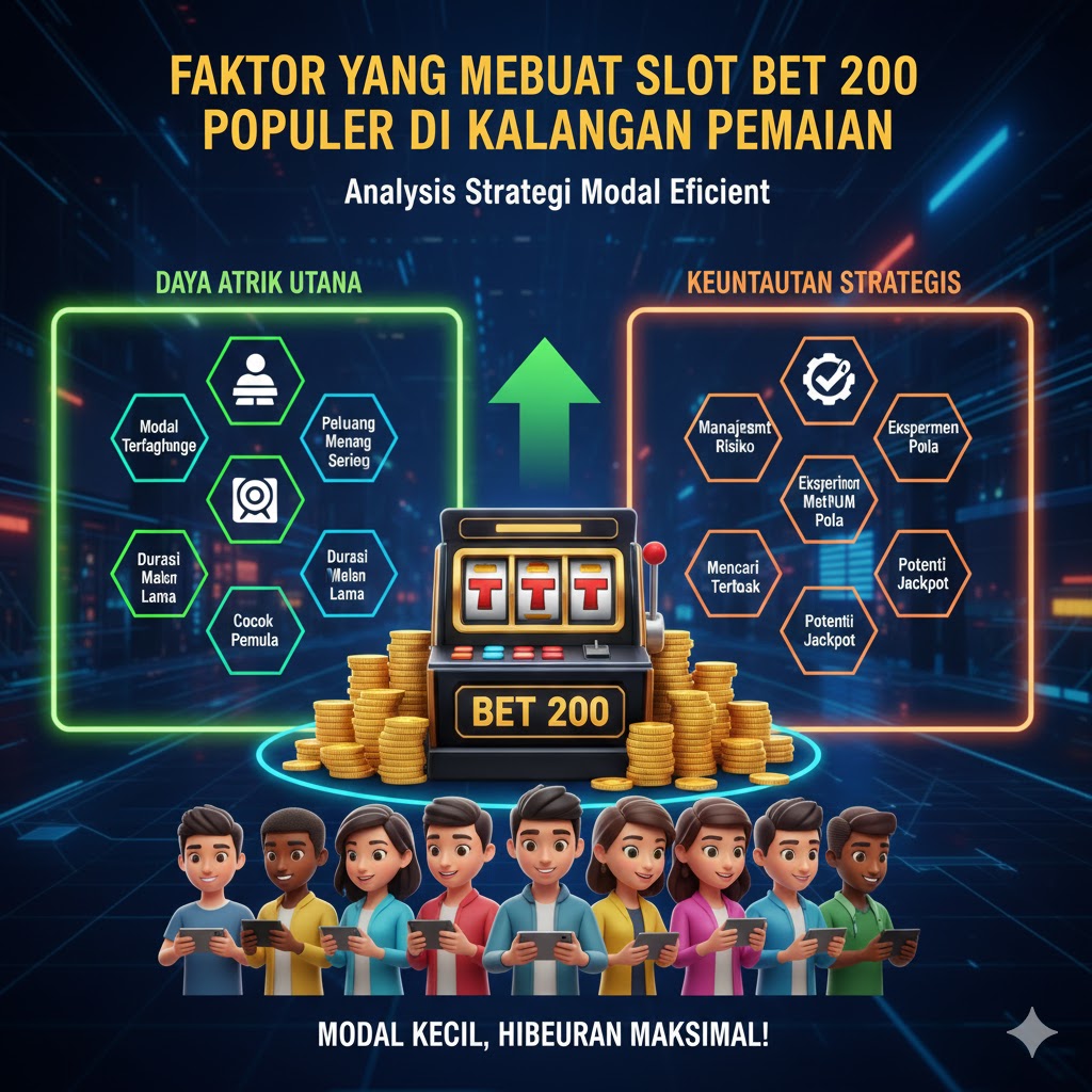 Faktor yang Membuat Slot Bet 200 Populer di Kalangan Pemain