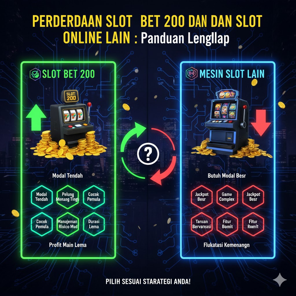 Perbedaan Slot Bet 200 dan Slot Online Lain: Panduan Lengkap