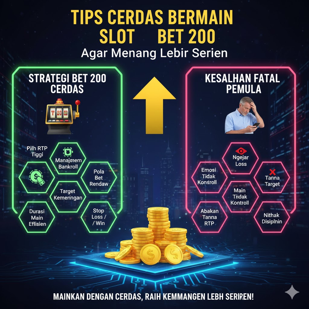 Tips Cerdas Bermain Slot Bet 200 Agar Menang Lebih Sering